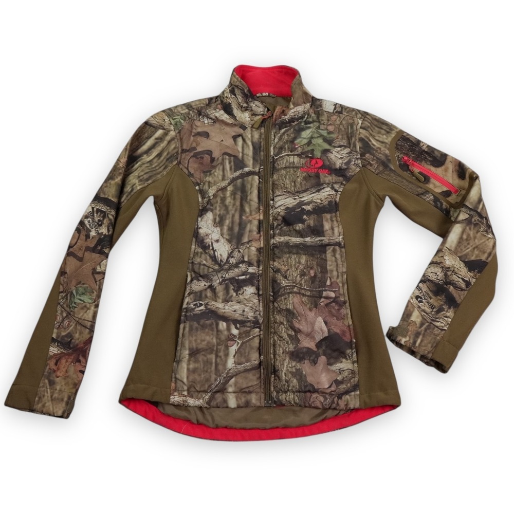 Mossy Oak Break Up Infinity Jacket Womens Medium Green Softshell Camo Hunting